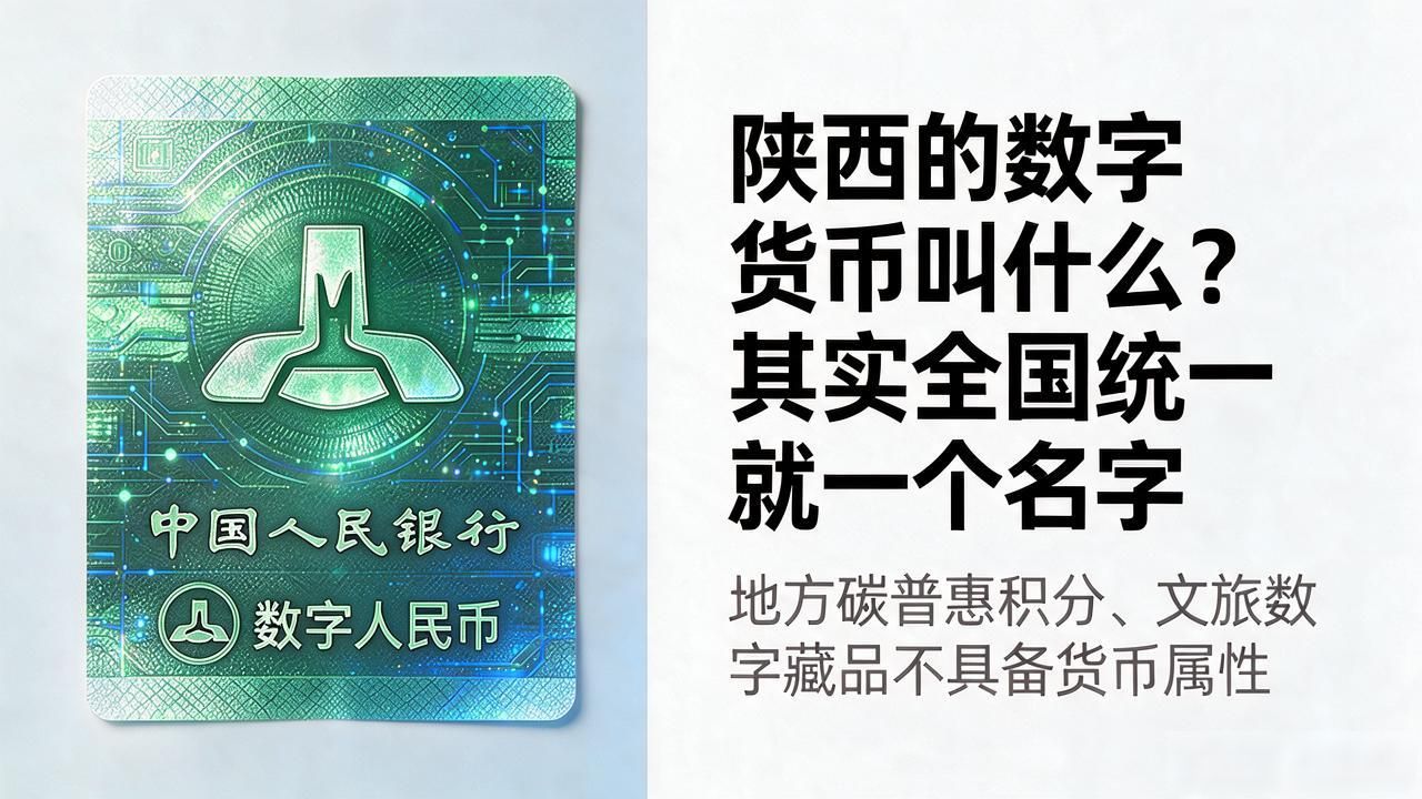 陕西的数字货币叫什么?其实全国统一就一个名字