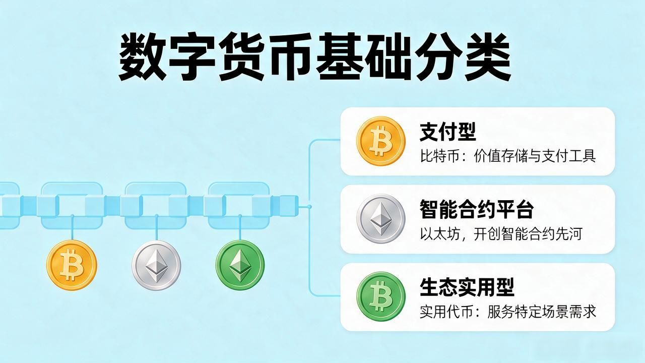 数字货币基础分为这几类,一文讲清楚