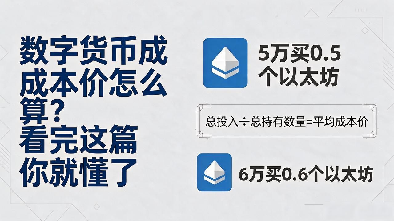 数字货币成本价怎么算?看完这篇你就懂了