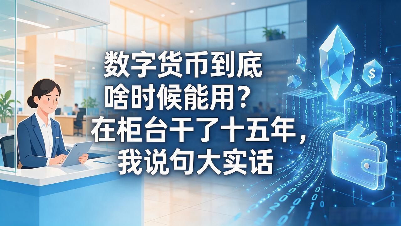 数字货币到底啥时候能用?在柜台干了十五年,我说句大实话
