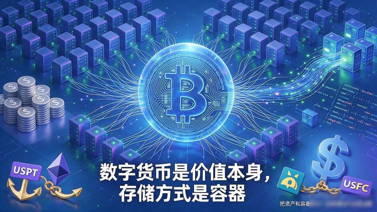 数字货币是冷钱包吗?就像说钥匙是房子,把资产和容器搞混了