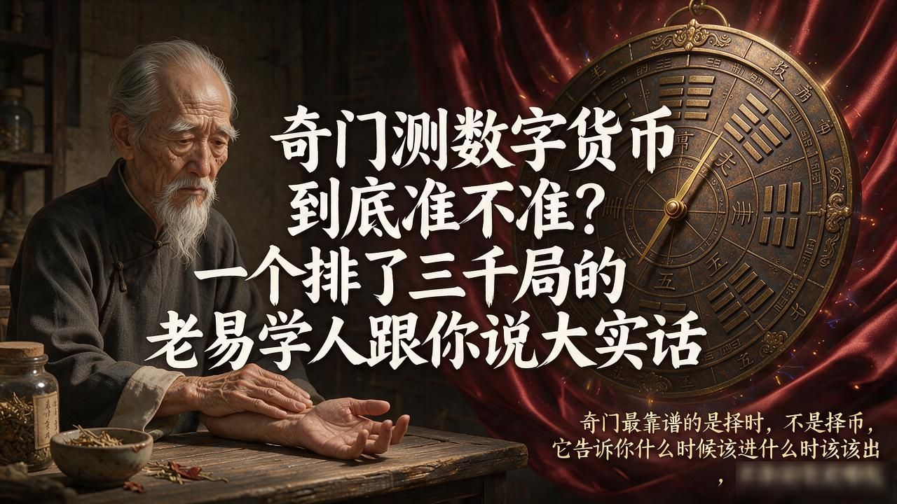 奇门测数字货币到底准不准?一个排了三千局的老易学人跟你说大实话