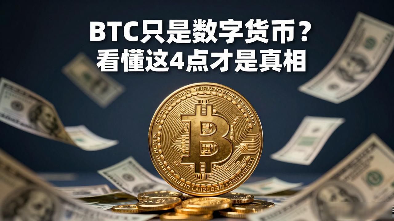 BTC只是数字货币?看懂这4点才是真相