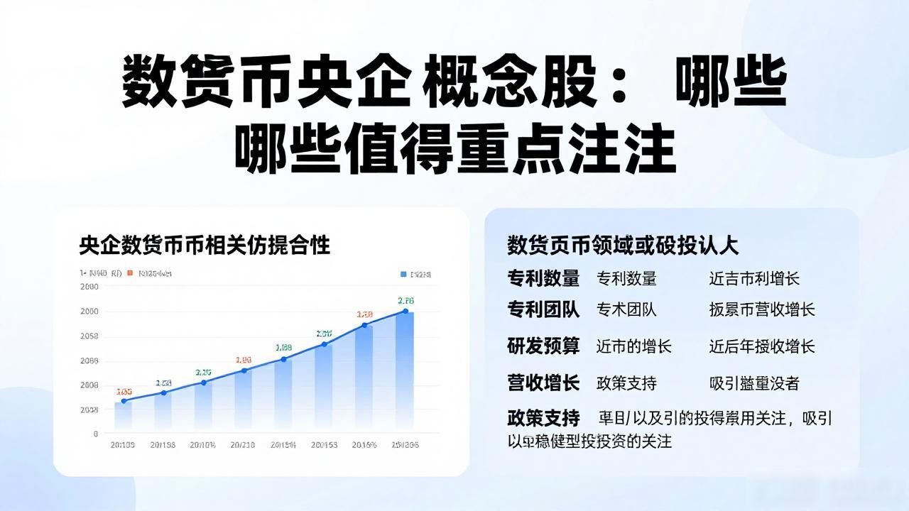 数字货币央企概念股:哪些值得重点关注