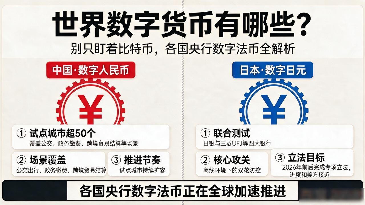 世界数字货币有哪些?别只盯着比特币,各国央行数字法币全解析