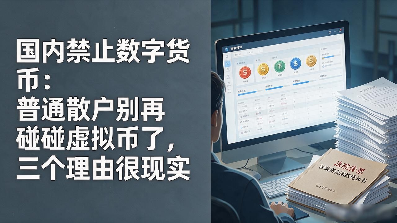 国内禁止数字货币:普通散户别再碰虚拟币了,三个理由很现实