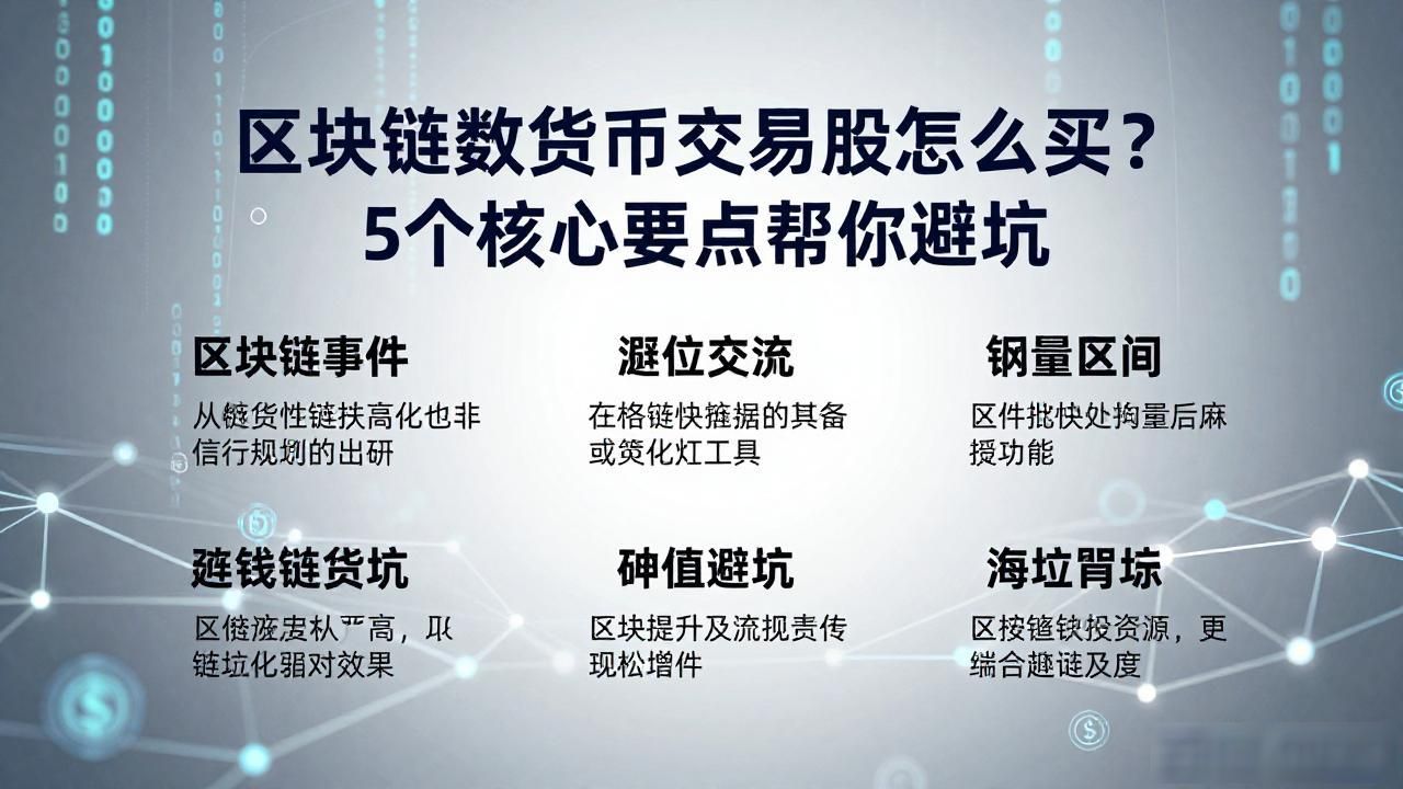 区块链数字货币交易股怎么买?5个核心要点帮你避坑