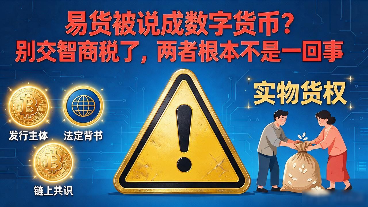 易货被说成数字货币?别交智商税了,两者根本不是一回事