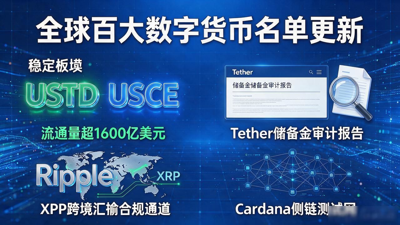 全球百大数字货币名单又更新了,普通人挑来挑去真能用的没几家