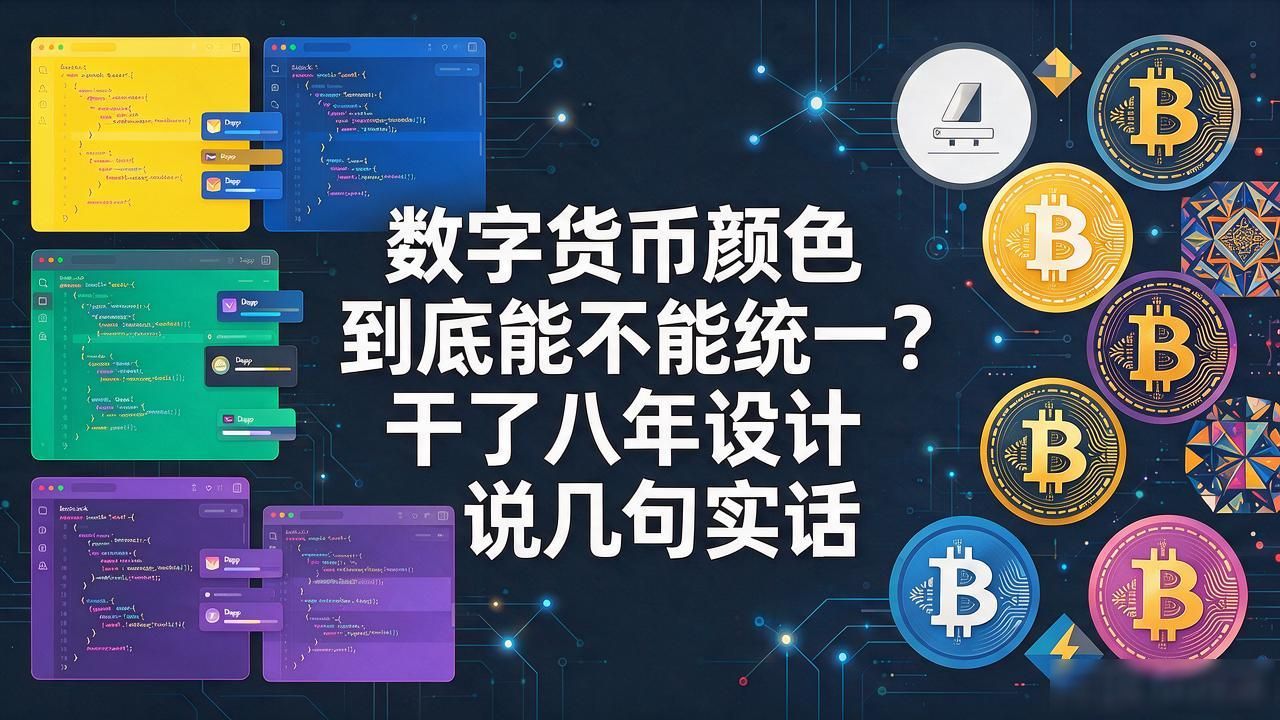 数字货币颜色到底能不能统一?干了八年设计说几句实话