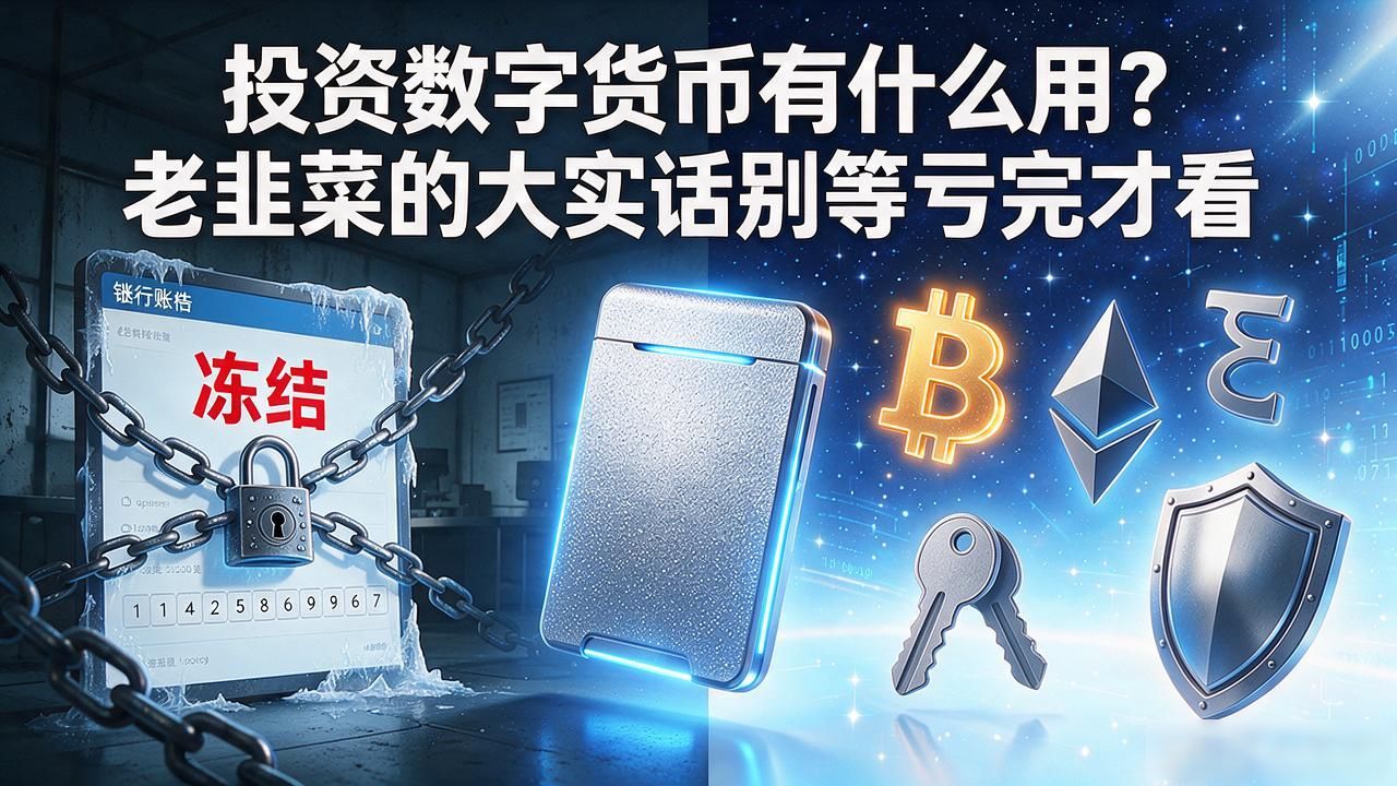 投资数字货币有什么用?老韭菜的大实话别等亏完才看