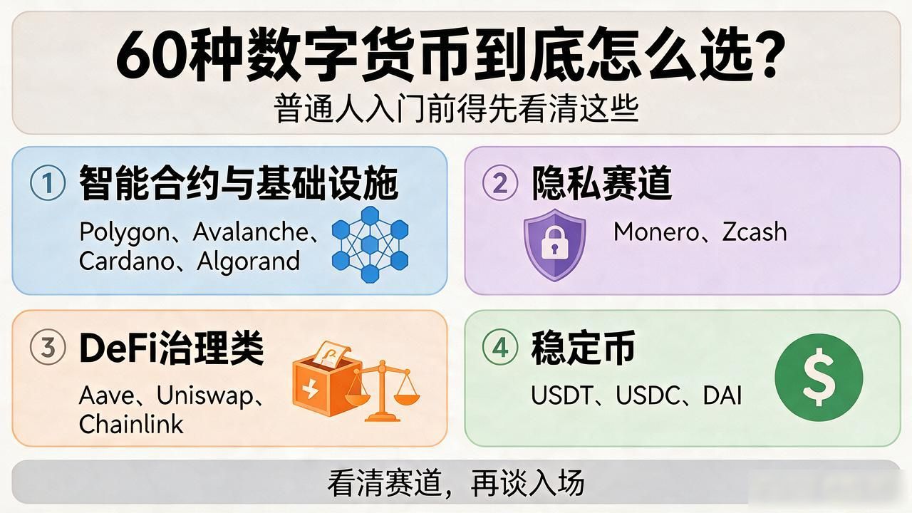 60种数字货币到底怎么选?普通人入门前得先看清这些