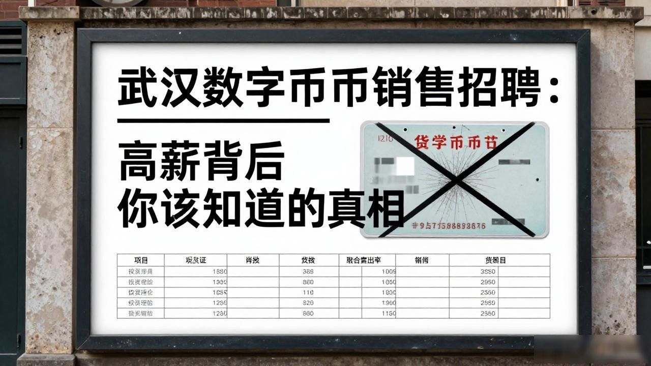 武汉数字货币销售招聘:高薪背后你该知道的真相