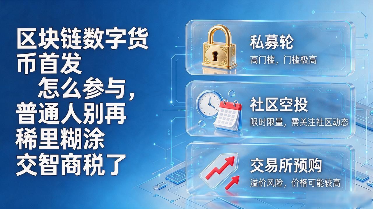 区块链数字货币首发怎么参与,普通人别再稀里糊涂交智商税了