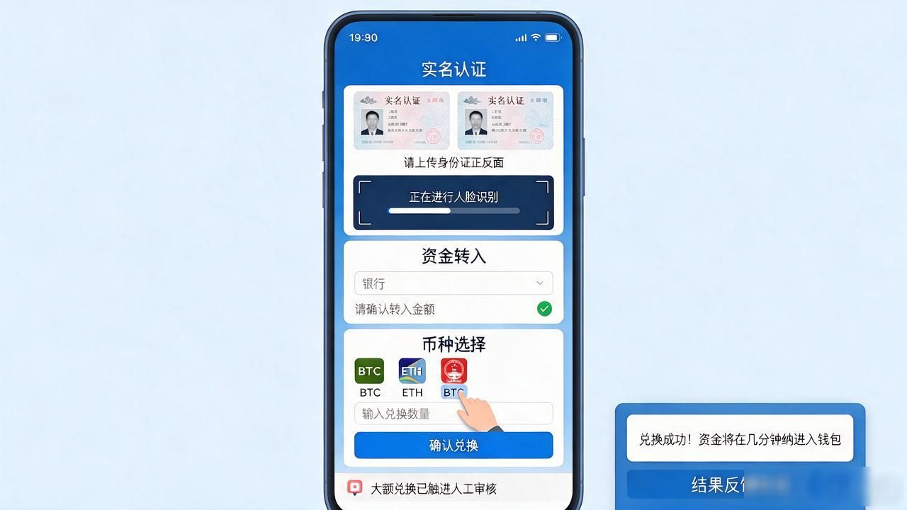 怎么换取数字货币?不跑银行不排队,手机上三步到账,新手也轻松