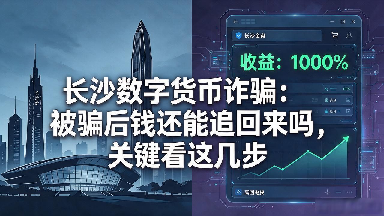 长沙数字货币诈骗:被骗后钱还能追回来吗,关键看这几步