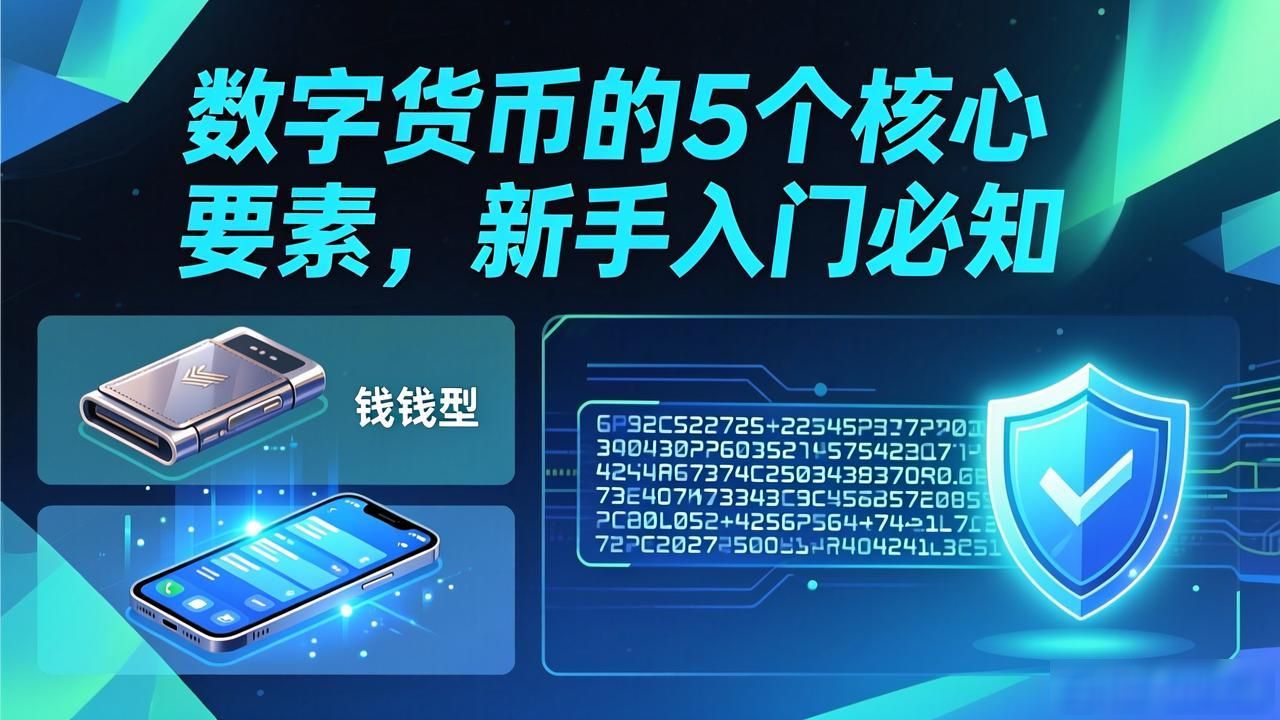 数字货币的5个核心要素,新手入门必知