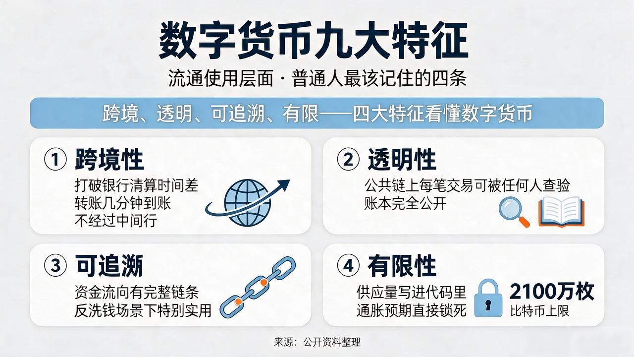 数字货币九大特征到底怎么理解?普通人最该记住的就这几条