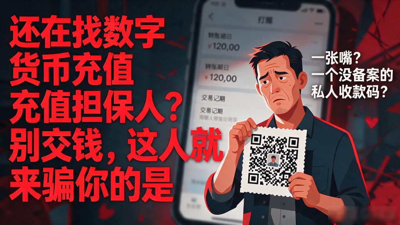 还在找数字货币充值担保人?别交钱,这人就是来骗你的