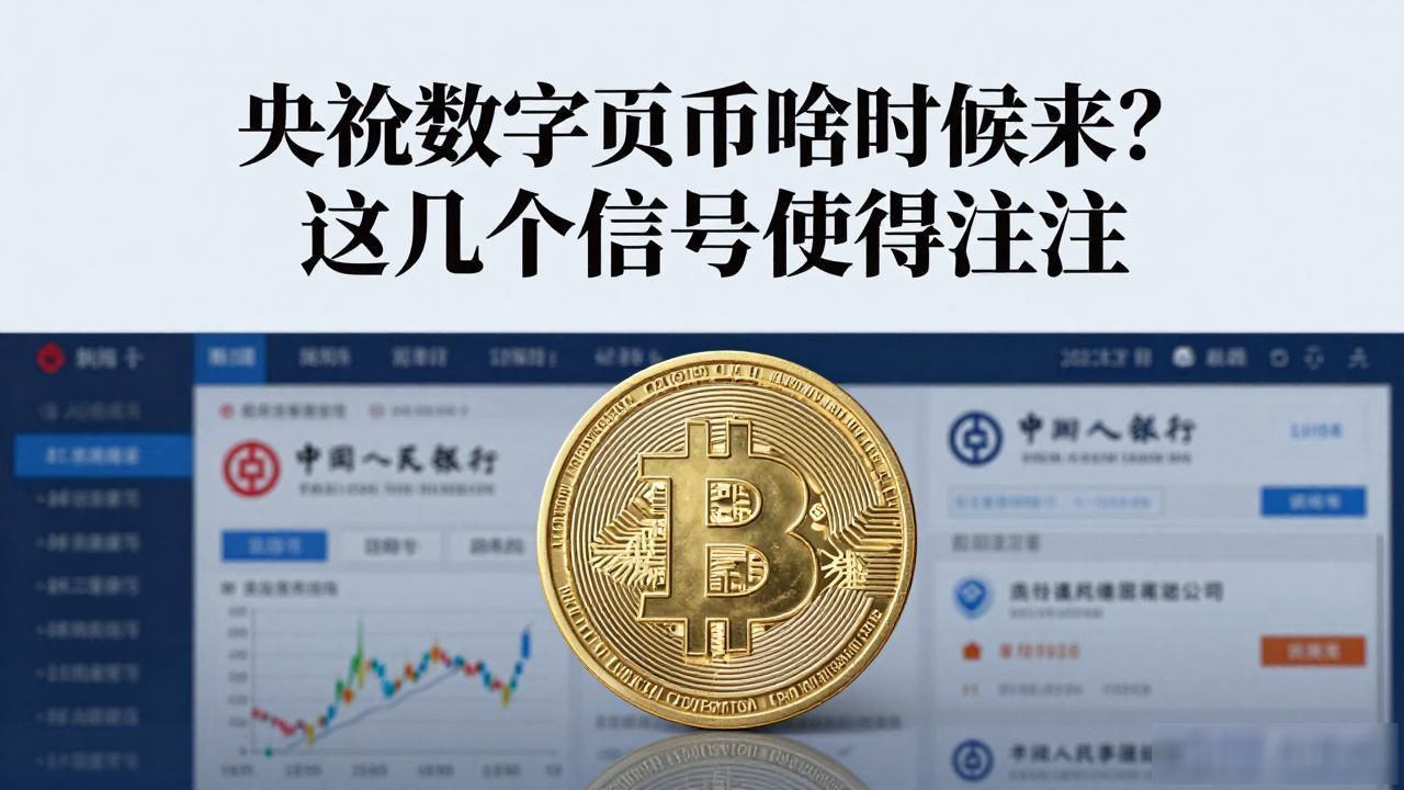 央行数字货币啥时候来?这几个信号值得关注