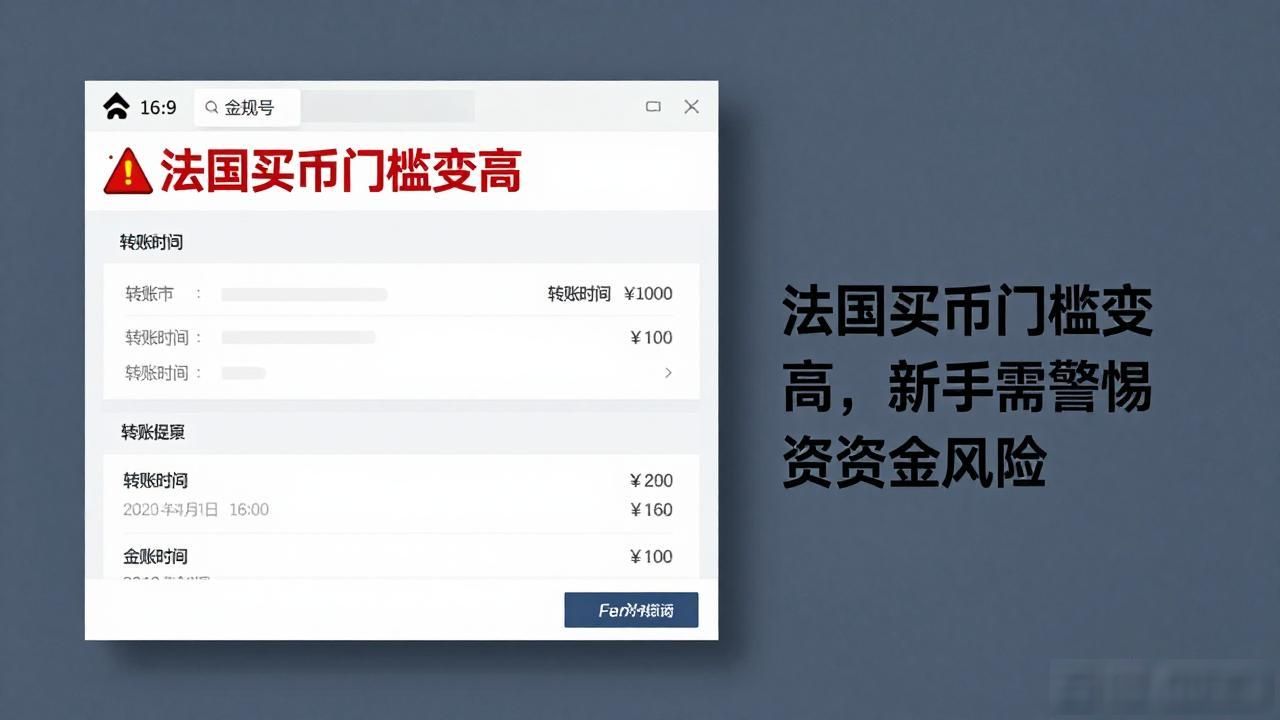 法国买币门槛变高,新手需警惕资金风险
