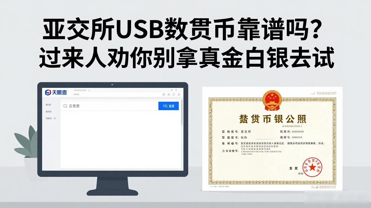 亚交所USB数字货币靠谱吗?过来人劝你别拿真金白银去试