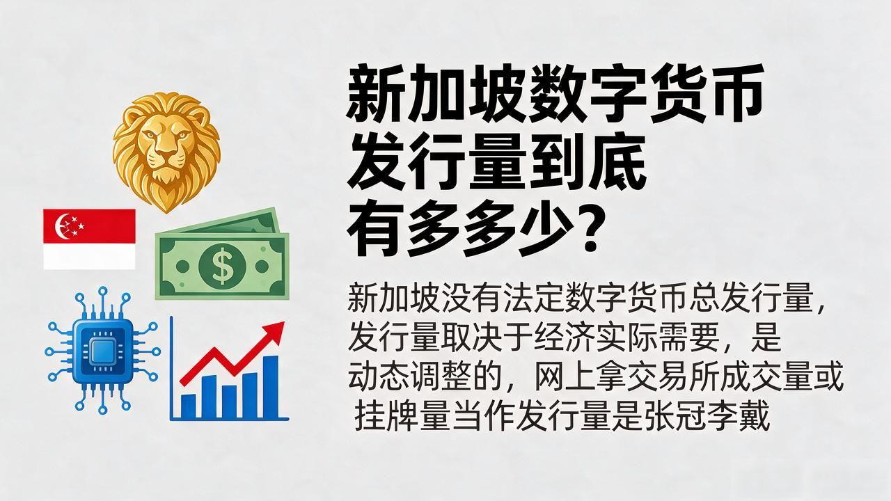 新加坡数字货币发行量到底有多少?我翻了半天官方资料,结论出乎意料