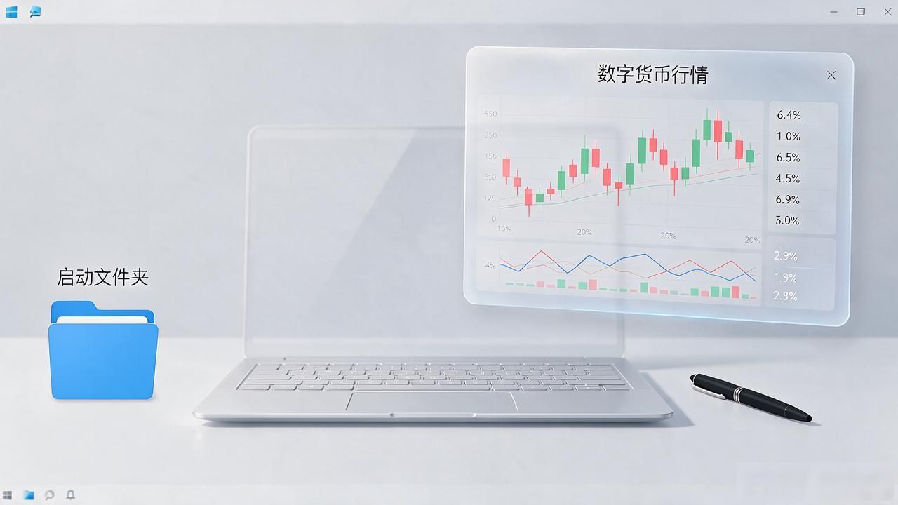 电脑上挂着数字货币行情弹窗不卡不闪退不占内存,设置很简单
