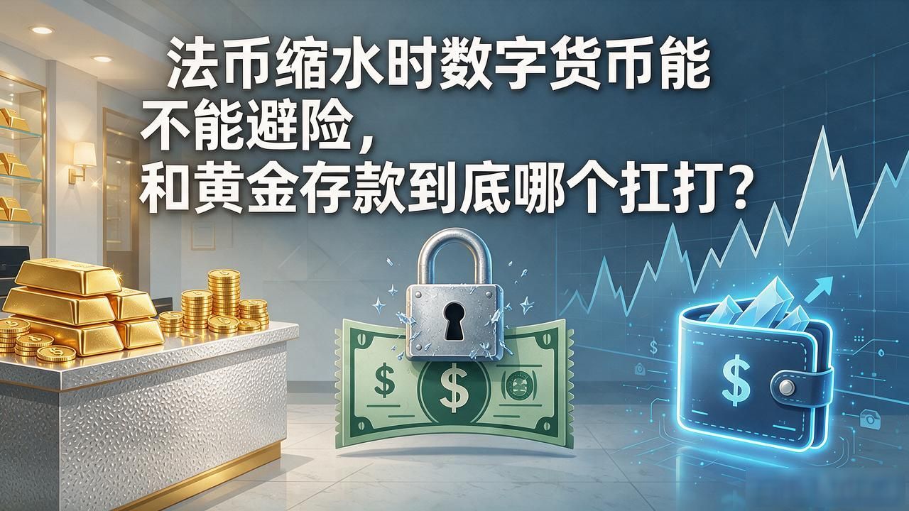 法币缩水时数字货币能不能避险,和黄金存款到底哪个扛打