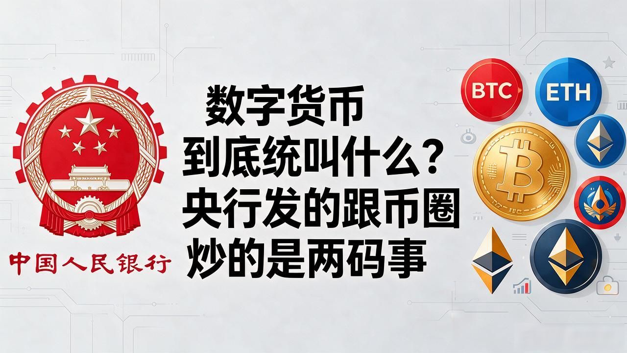 数字货币到底统叫什么?央行发的跟币圈炒的是两码事