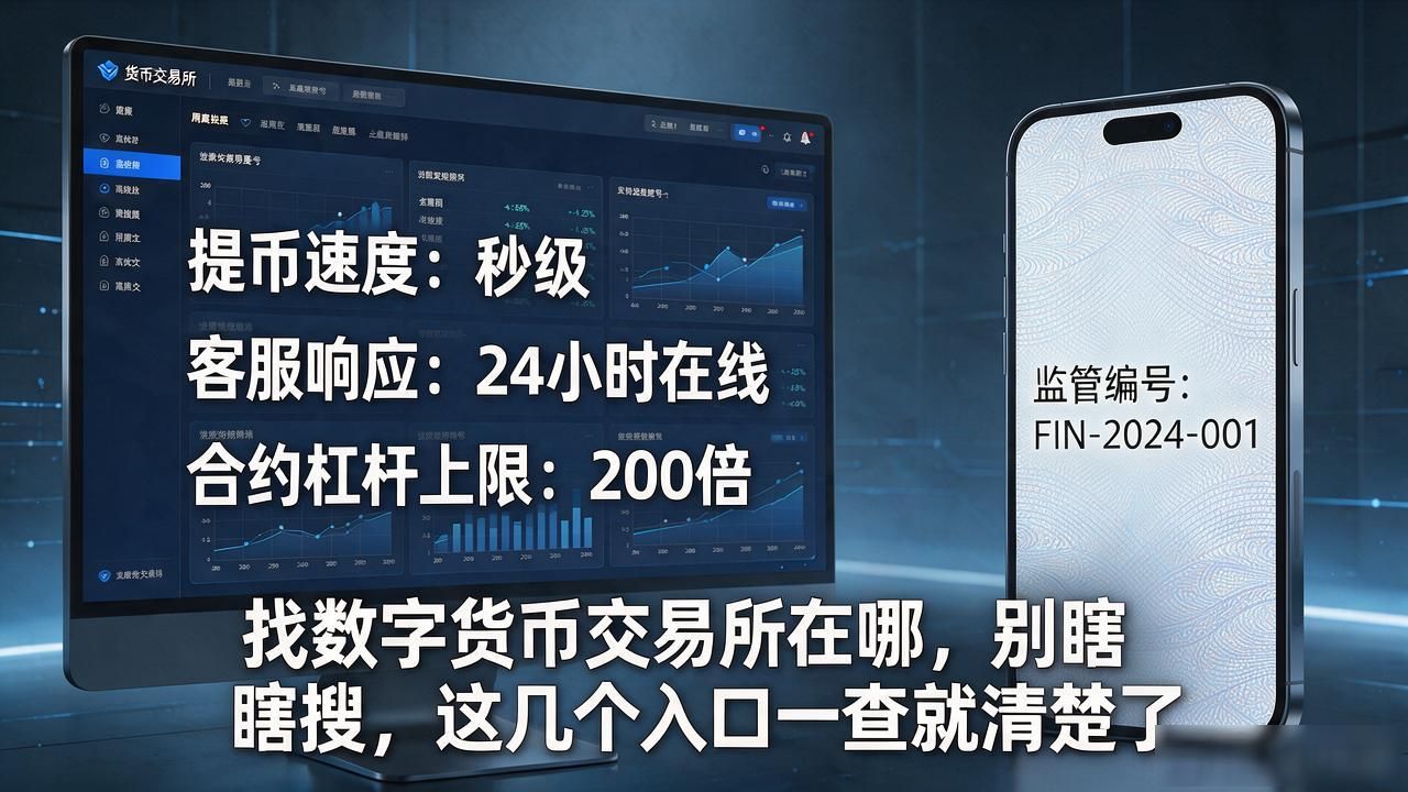 找数字货币交易所在哪,别瞎搜,这几个入口一查就清楚了