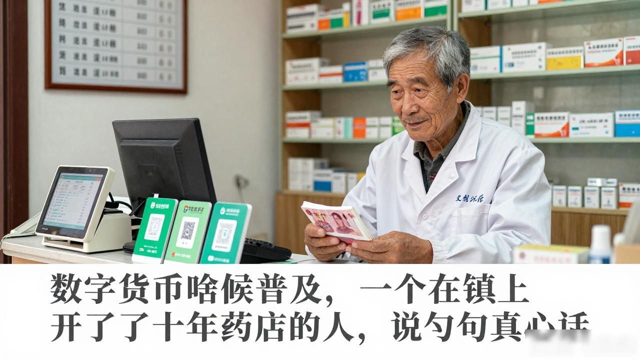 数字货币啥时候普及,一个在镇上开了十年药店的人,说几句真心话