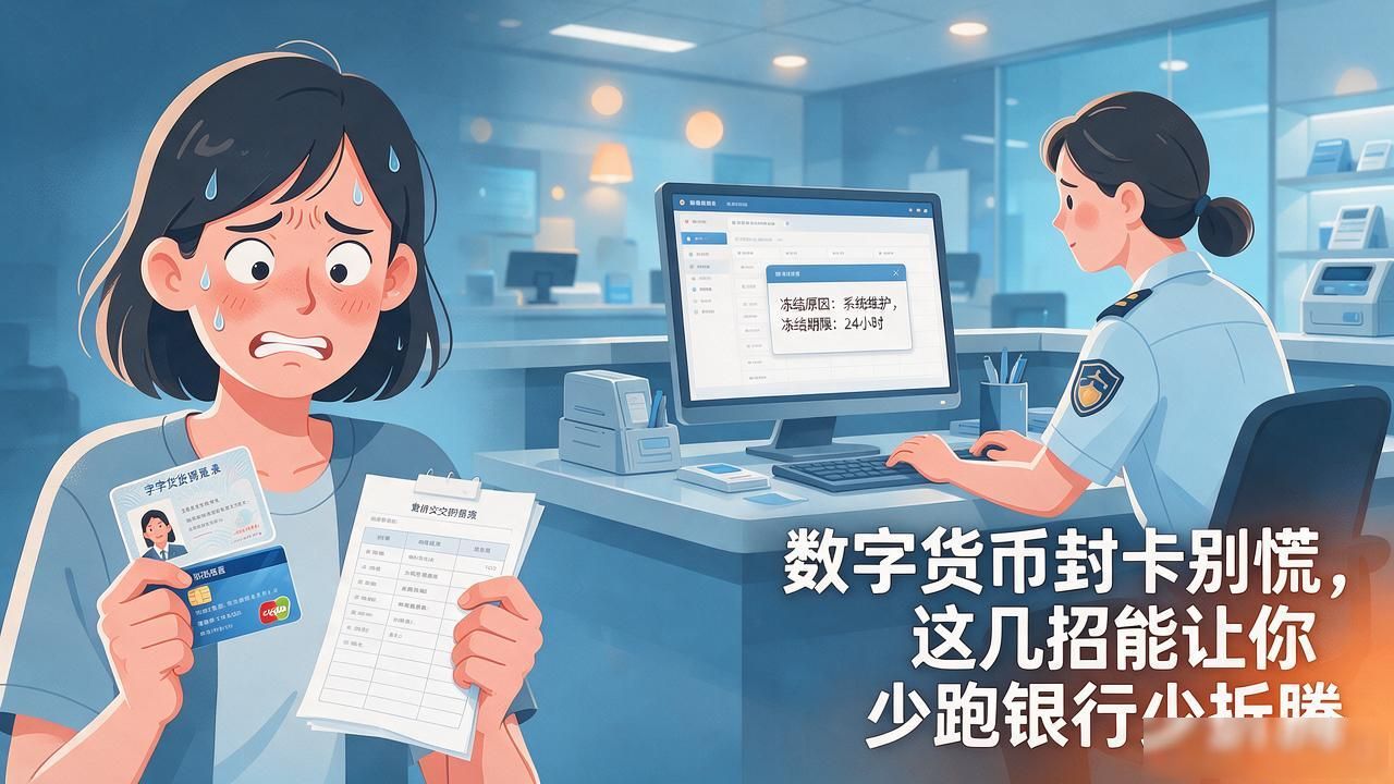 数字货币封卡别慌,这几招能让你少跑银行少折腾