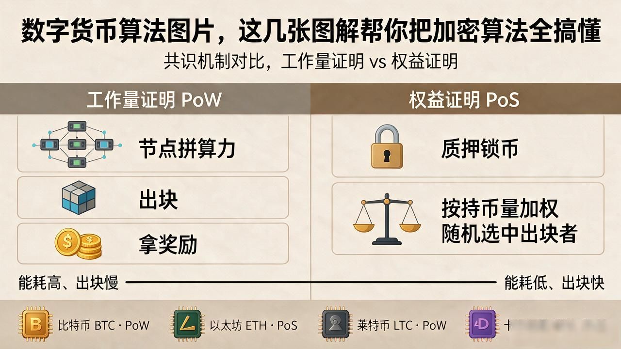 数字货币算法大全图片,这几张图解帮你把加密算法全搞懂
