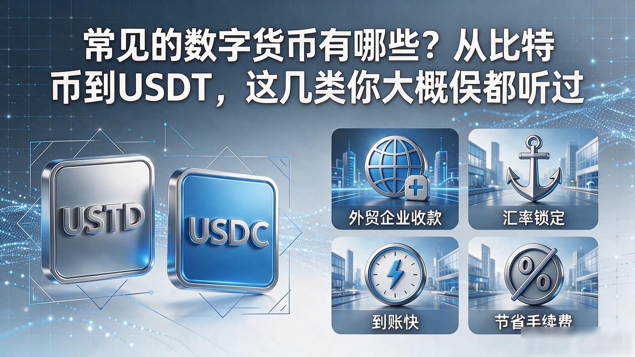 常见的数字货币有哪些?从比特币到USDT,这几类你大概率都听过