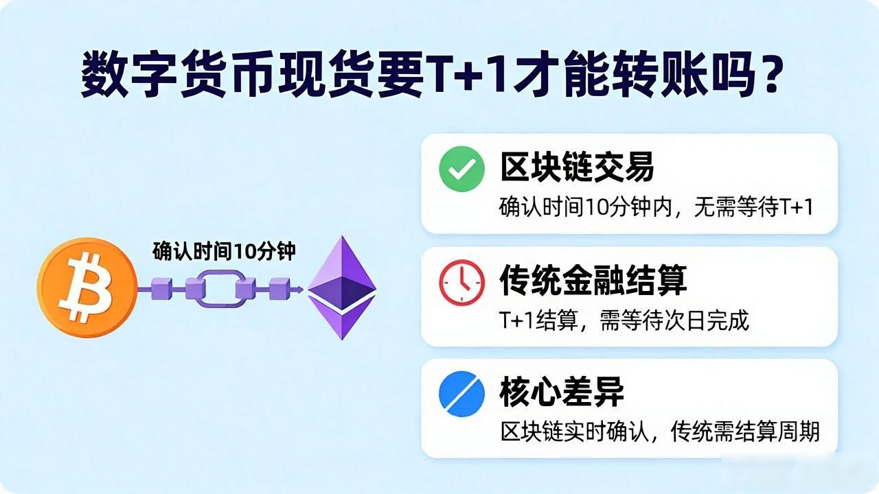 数字货币现货要t 1才能转账吗?一文讲清楚