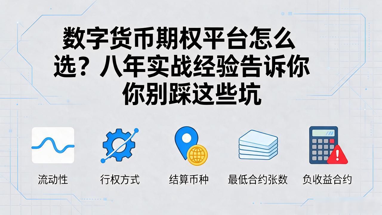 数字货币期权平台怎么选?八年实战经验告诉你别踩这些坑