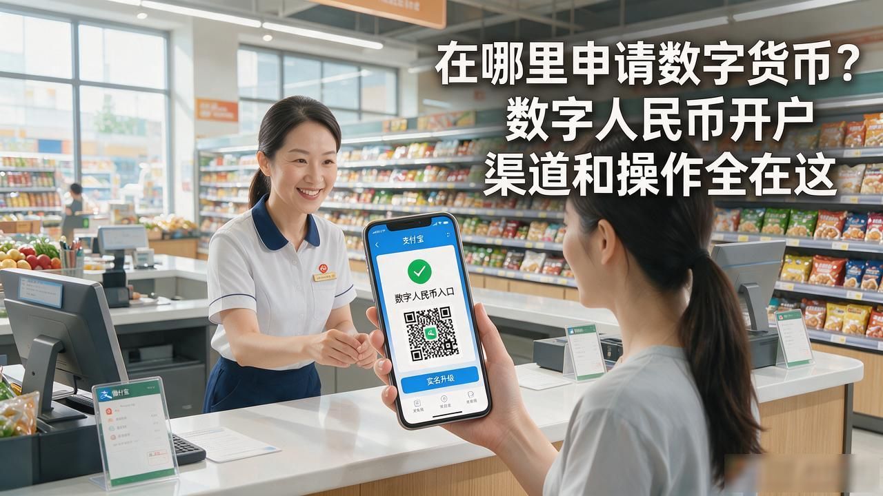 在哪里申请数字货币?数字人民币开户渠道和操作全在这