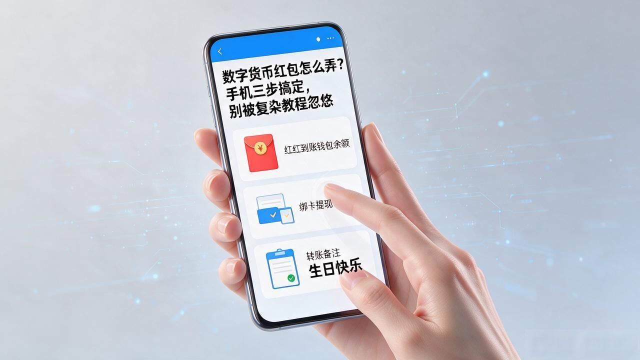 数字货币红包怎么弄?手机三步搞定,别被复杂教程忽悠