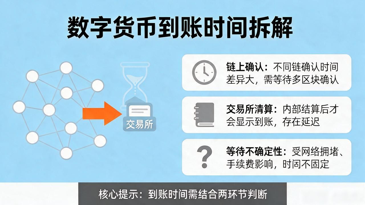 数字货币几号到账户里?搞懂链上确认和交易所清算就不干等了