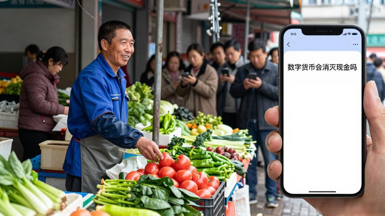 数字货币会消灭现金吗?在菜市场卖了二十年菜,我的答案没那么绝对