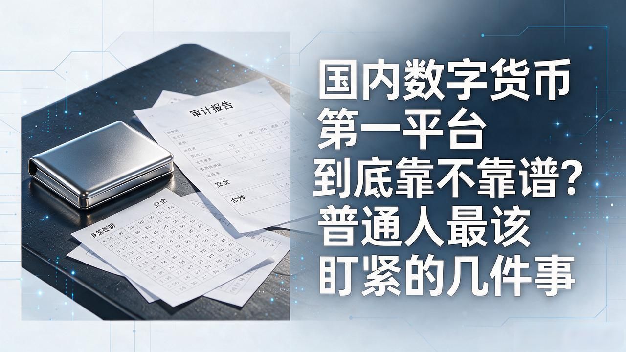 国内数字货币第一平台到底靠不靠谱?普通人最该盯紧的几件事