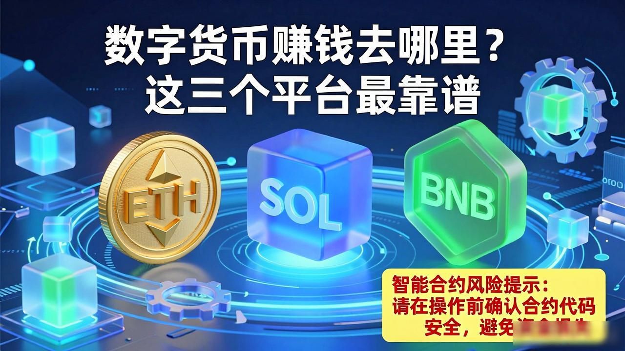 数字货币赚钱去哪里?这三个平台最靠谱