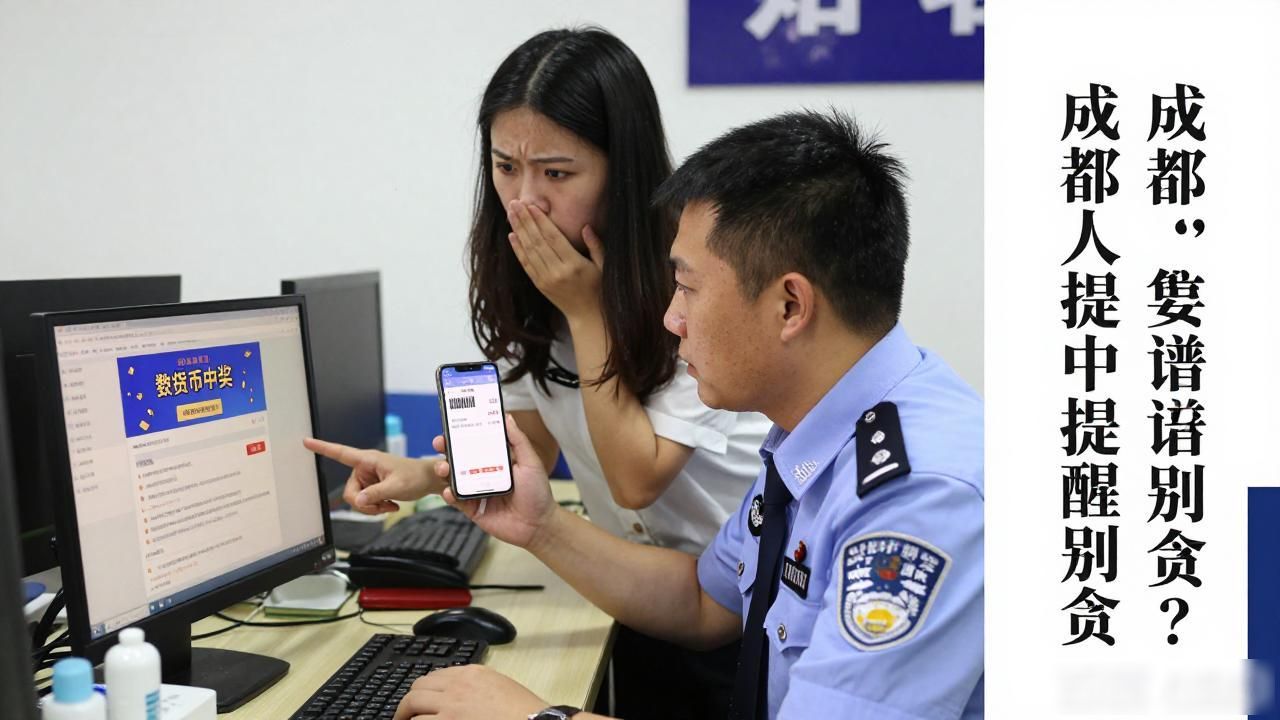 成都"数字货币中奖"靠谱吗?本地人提醒别贪