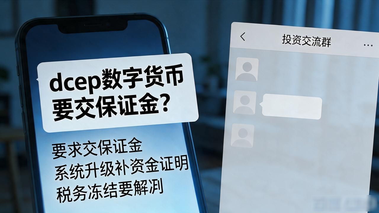 dcep数字货币要交保证金?别急着打钱,大概率是骗局