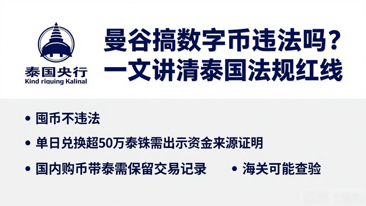 曼谷搞数字货币违法吗?一文讲清泰国法规红线