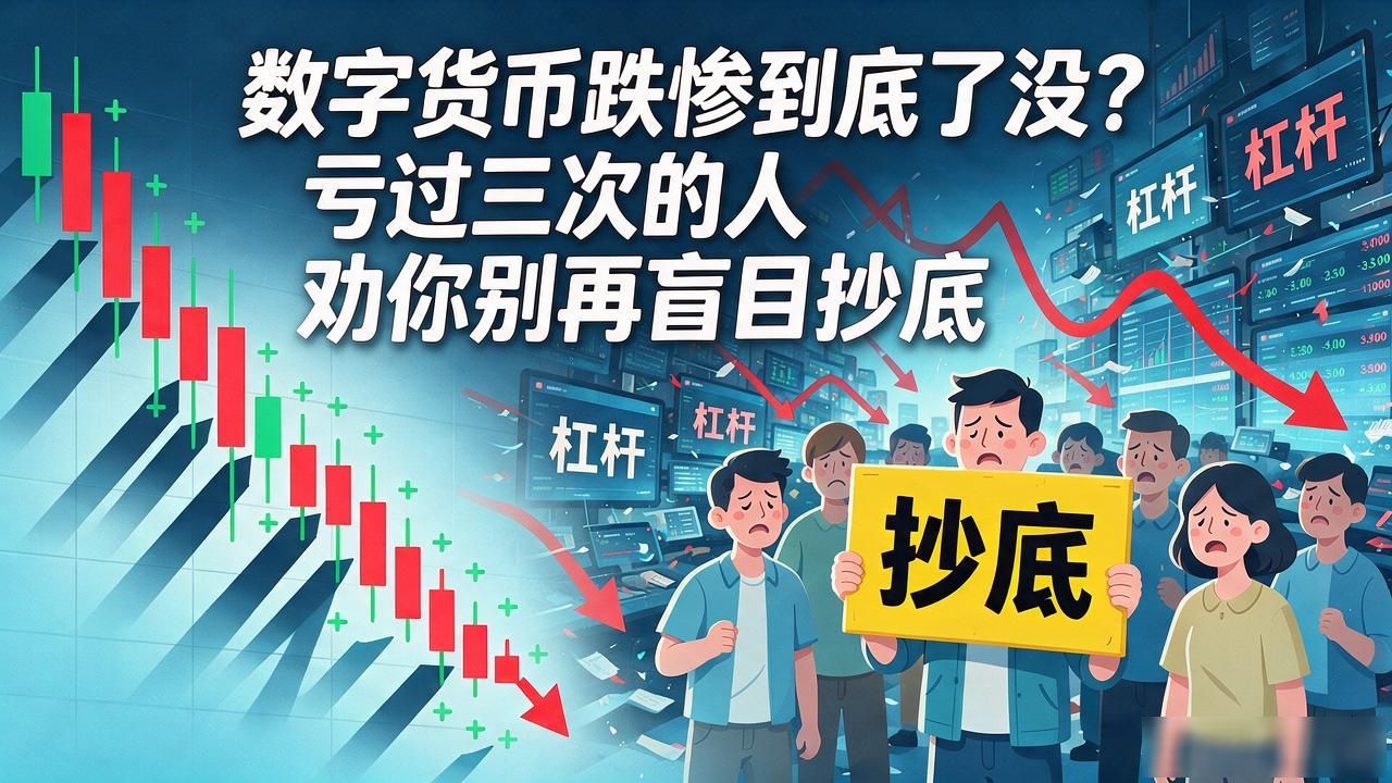 数字货币跌惨到底了没?亏过三次的人劝你别再盲目抄底