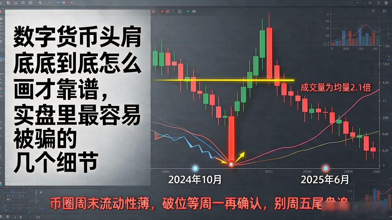 数字货币头肩底到底怎么画才靠谱,实盘里最容易被骗的几个细节