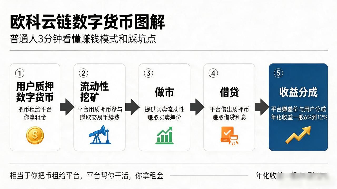 欧科云链数字货币图解:普通人3分钟看懂赚钱模式和踩坑点