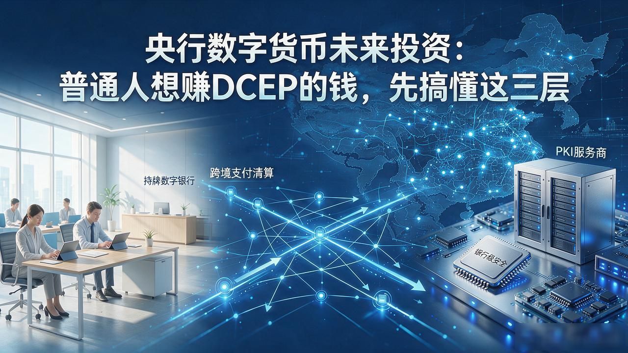 央行数字货币未来投资:普通人想赚DCEP的钱,先搞懂这三层
